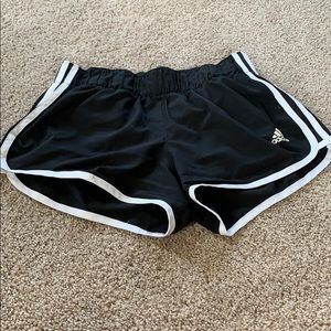 Adidas black athletic shorts
